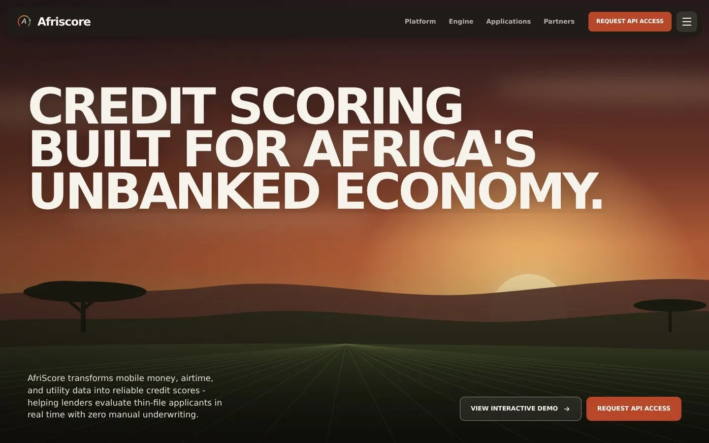 AfriScore website